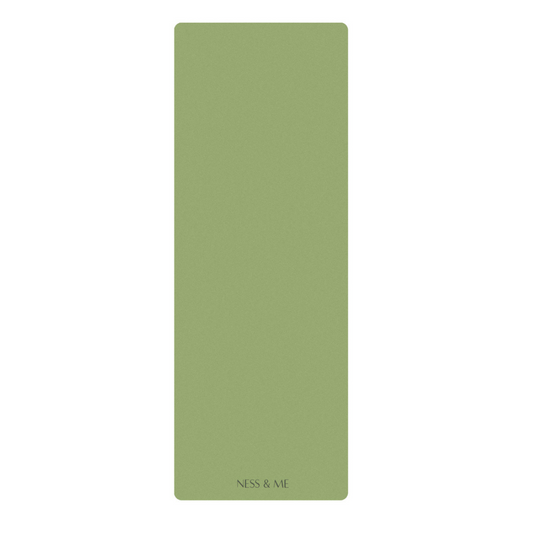 PU Yoga Mat 4mm - Matcha Green (+ Free Carry Strap)