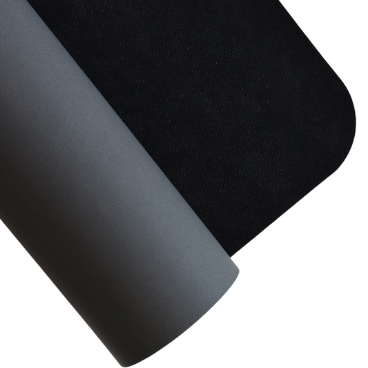 Anti-Slip Yoga Mat 4mm - Grey (+ Free Carry Strap)