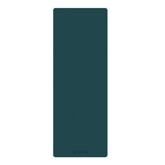 PU Yoga Mat 4mm - Emerald Green (+ Free Carry Strap)