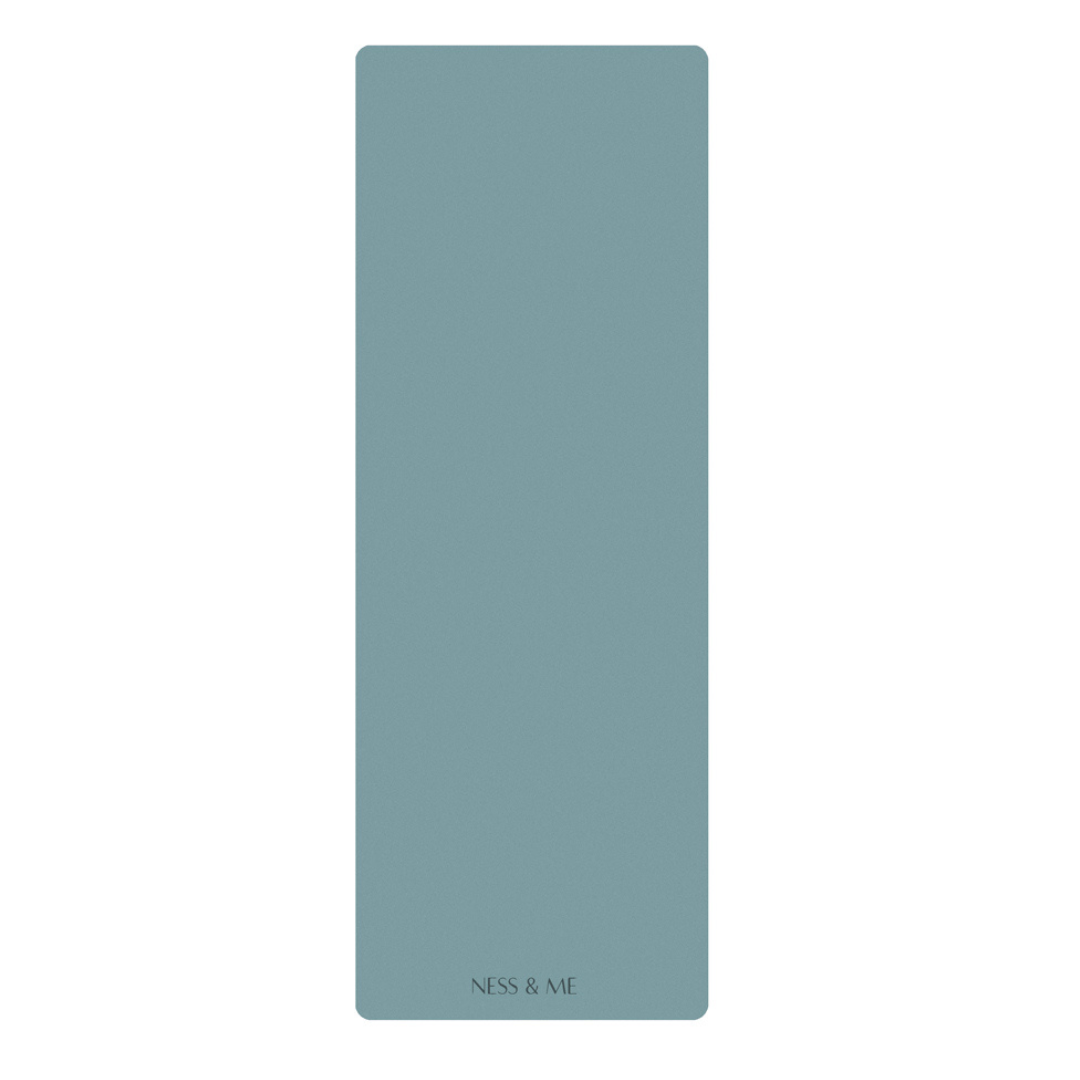 Anti-Slip Yoga Mat 4mm - Light Blue (+ Free Carry Strap)