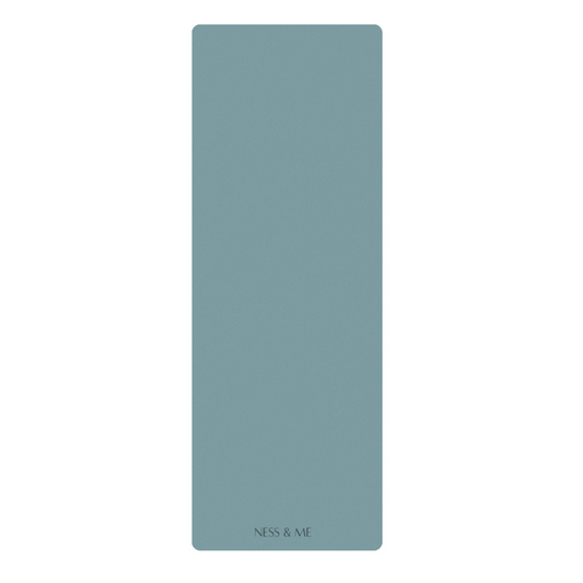 Anti-Slip Yoga Mat 4mm - Light Blue (+ Free Carry Strap)